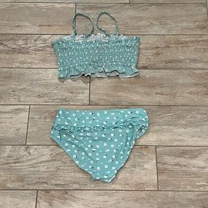 Aleumdr Womens 2 Pieces Bandeau Bikini Swimsuit, Size Medium